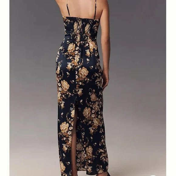 Reformation Frankie Silk Dress in Divinity